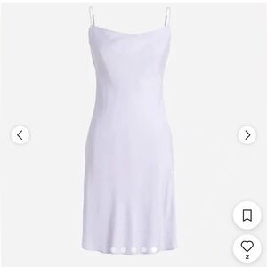 NWT J. Crew Lilac Satin Slip Dress with Spaghetti Straps Size 10